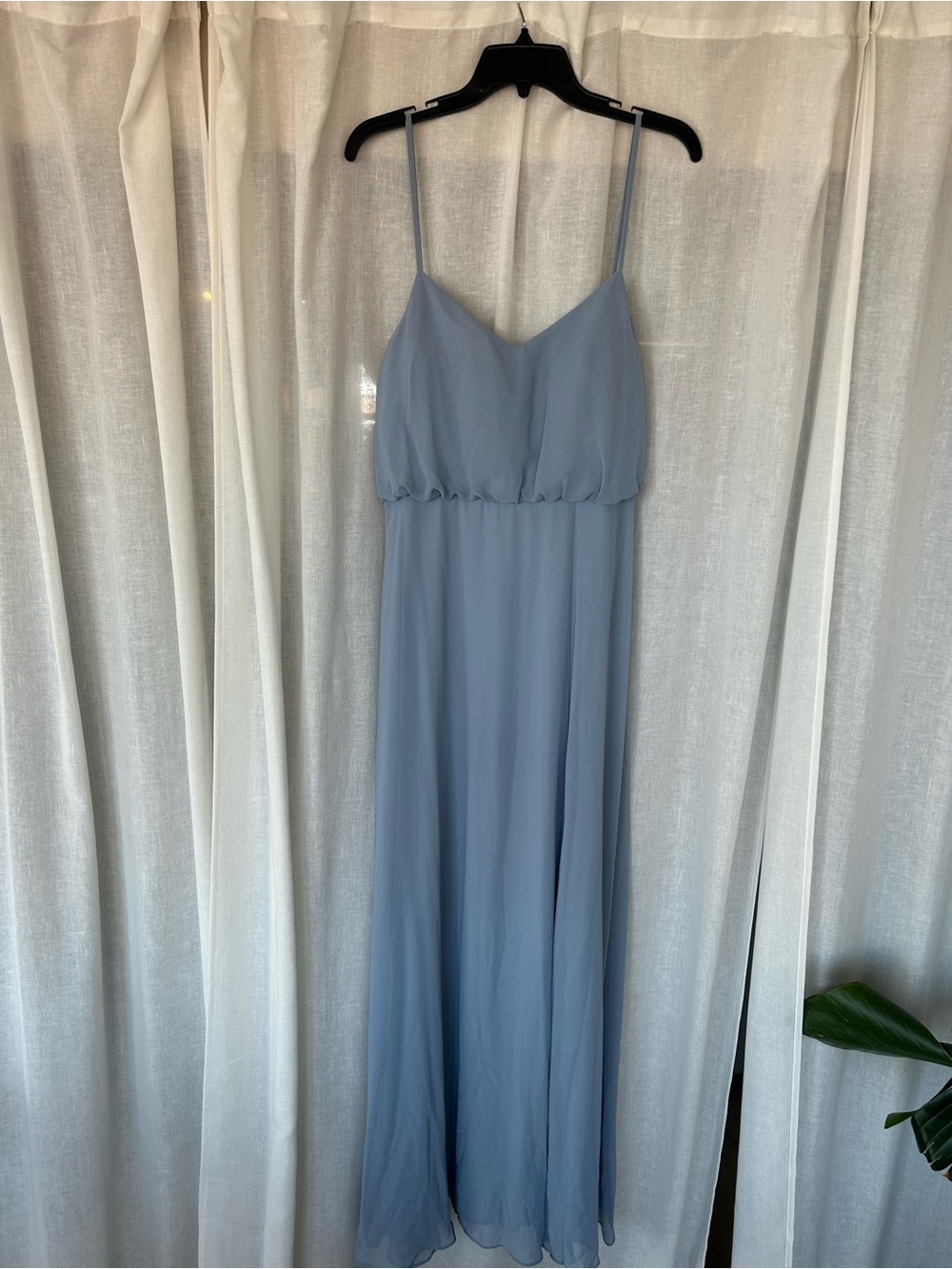 Birdy Grey Dusty Blue Spaghetti-Strap Maxi Dress